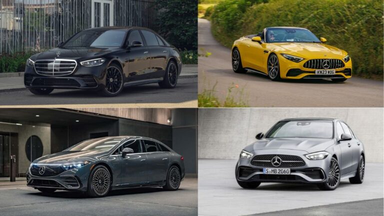 mercedes benz s class, eqs, sl, c class