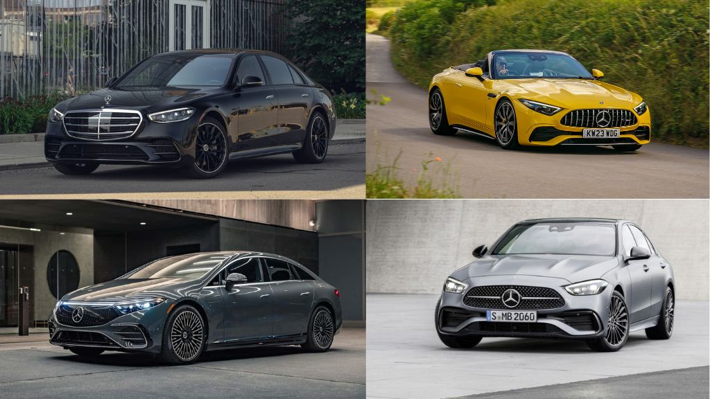 mercedes benz s class, eqs, sl, c class